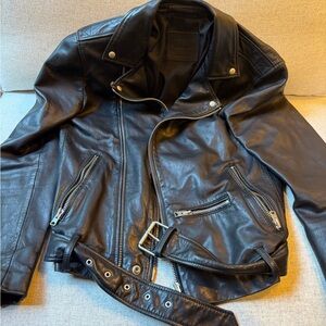 All Saints Black Leather Jacket